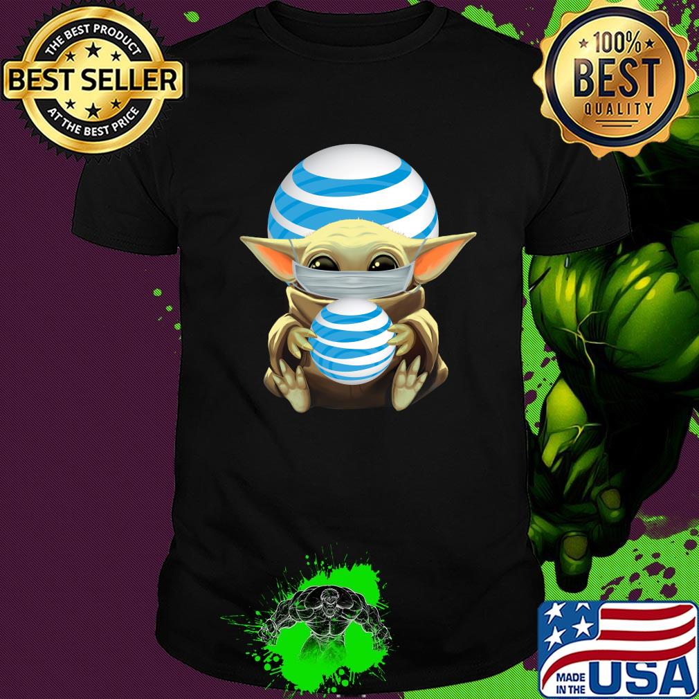 Baby Yoda hug AT&T mask shirt