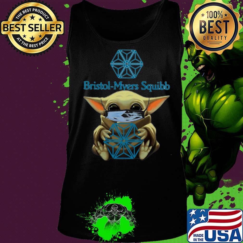 Baby Yoda hug Bristol Myers Squibb Mask s Tank top Baby Yoda hug Bristol Myers Squibb Mask s Tank top