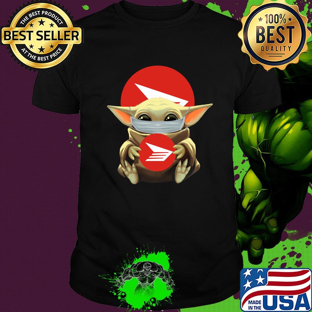 Baby Yoda hug Canada Post mask shirt
