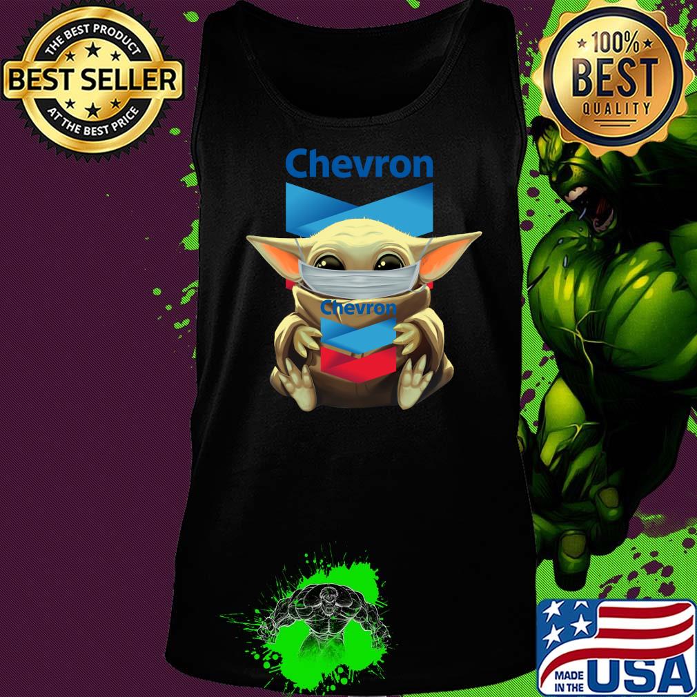 Baby Yoda hug Chevron mask s Tank top Baby Yoda hug Chevron mask s Tank top