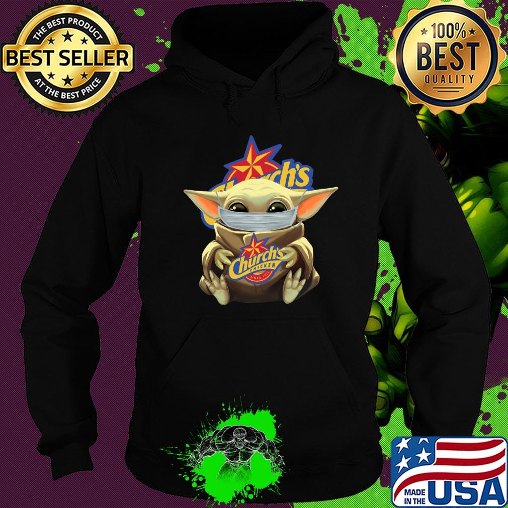 Baby Yoda hug Church's mask s Hoodie Baby Yoda hug Church's mask s Hoodie