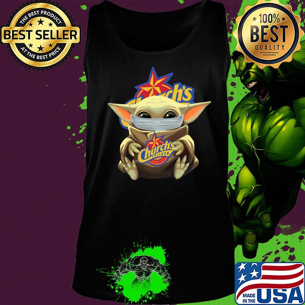 Baby Yoda hug Church's mask s Tank top Baby Yoda hug Church's mask s Tank top