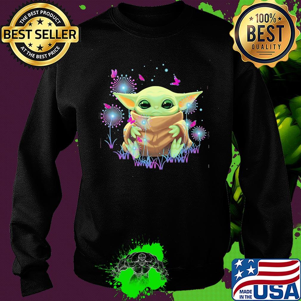 Baby Yoda Hug Dandelion Flower s Sweater Baby Yoda Hug Dandelion Flower s Sweater