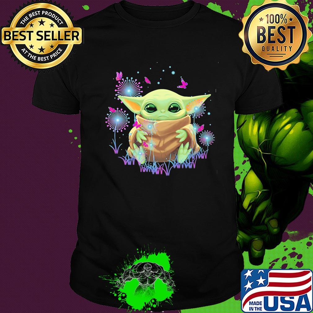 Baby Yoda hug dandelion shirt Baby Yoda hug dandelion shirt