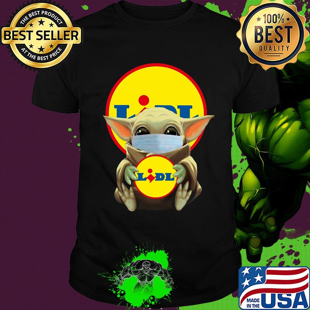 Baby Yoda hug Lidl mask shirt