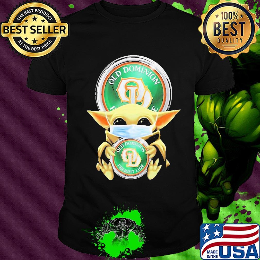 Baby yoda hug old dominion freight line covid-19 shirt