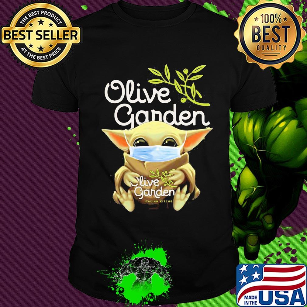 Baby Yoda hug Olive Garden Mask shirt