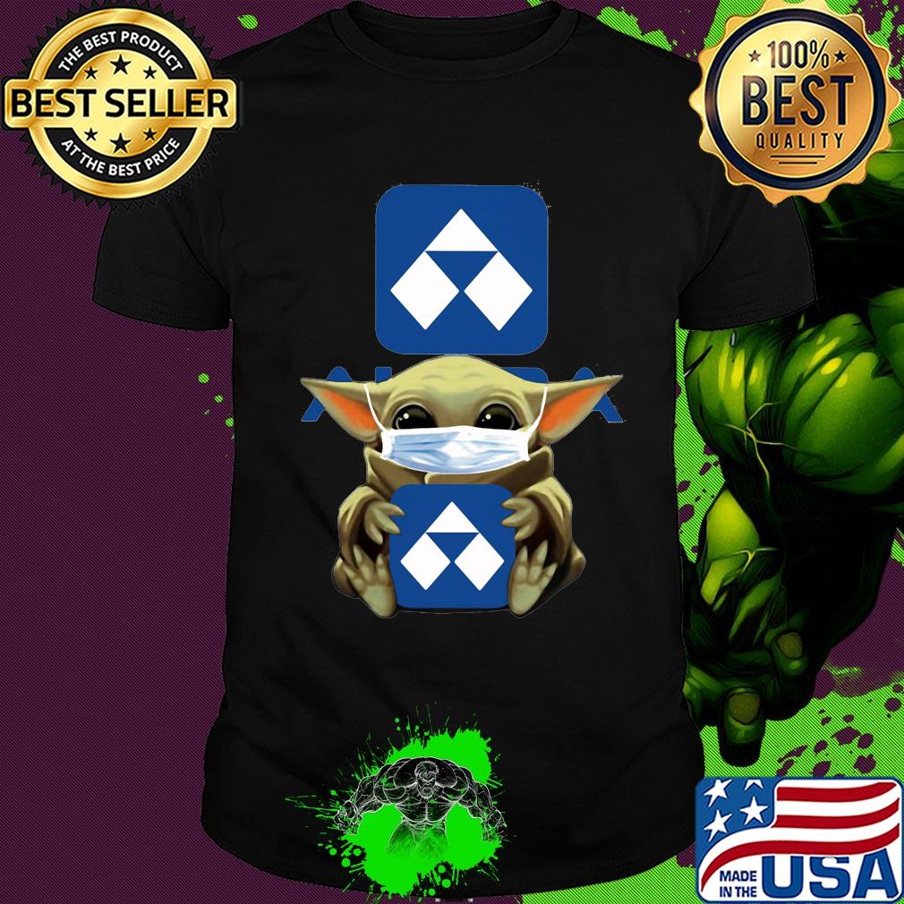 Baby Yoda mask hug Alca shirt