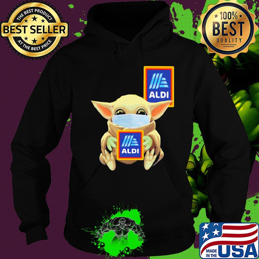 Baby Yoda mask hug Aldi s Hoodie Baby Yoda mask hug Aldi s Hoodie
