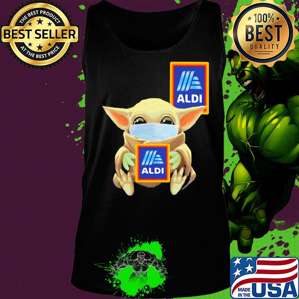 Baby Yoda mask hug Aldi s Tank top Baby Yoda mask hug Aldi s Tank top