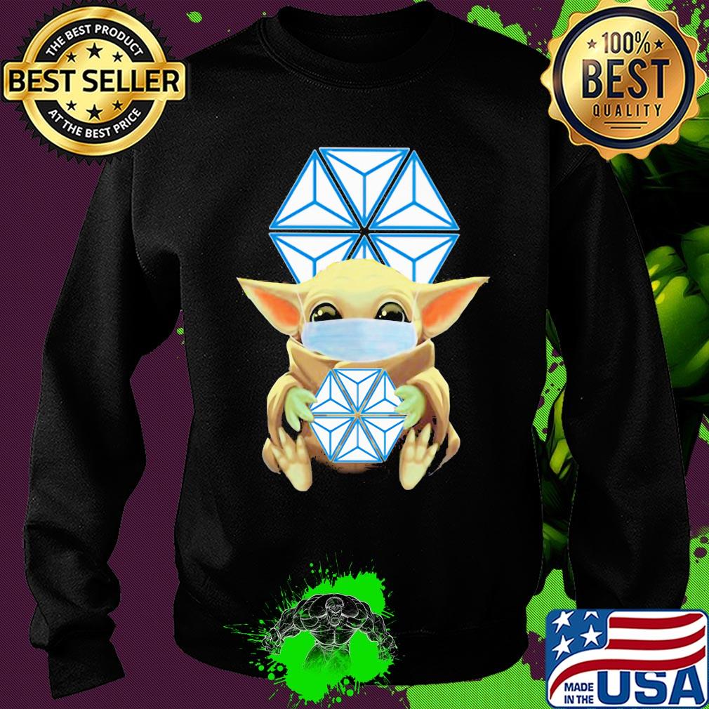 Baby Yoda mask hug Bristol Myers Squibb s Sweater Baby Yoda mask hug Bristol Myers Squibb s Sweater