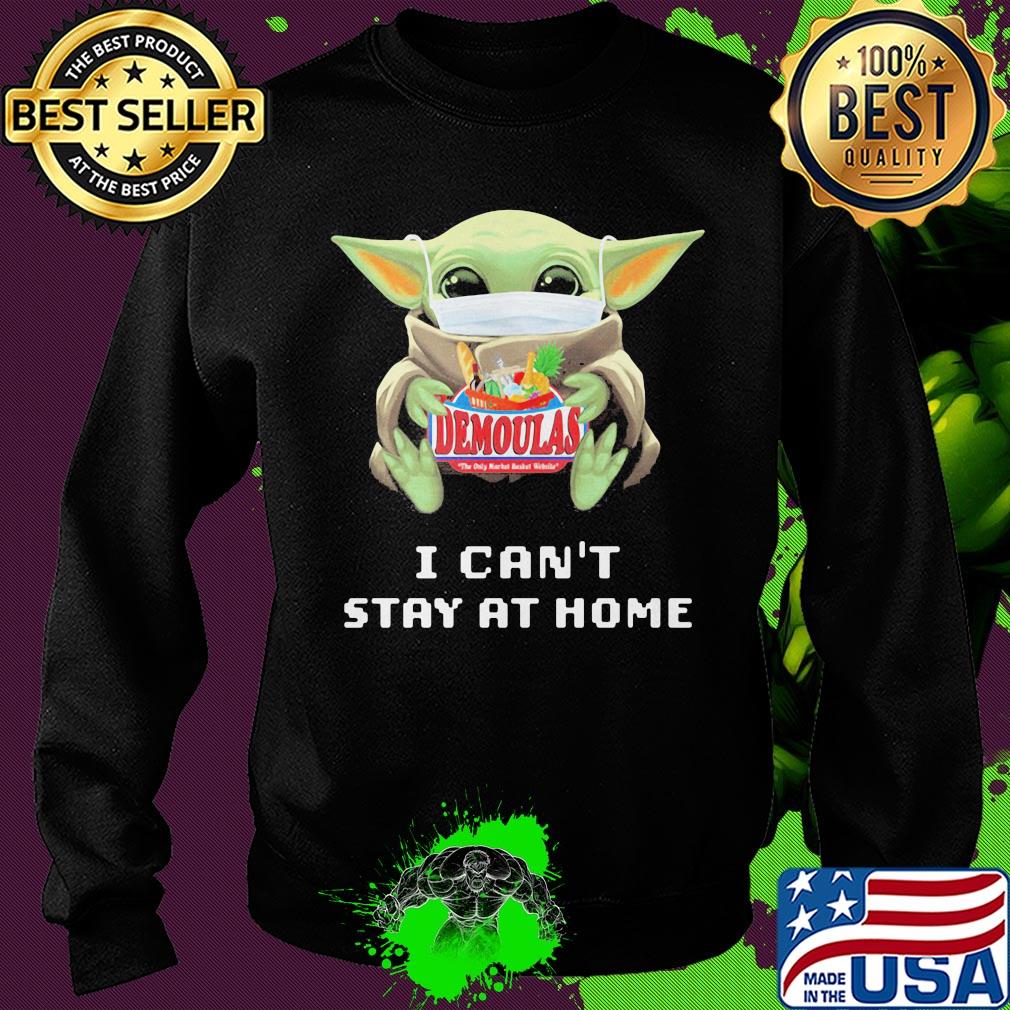 Baby Yoda mask hug Demoulas I can't stay at home s Sweater Baby Yoda mask hug Demoulas I can't stay at home s Sweater