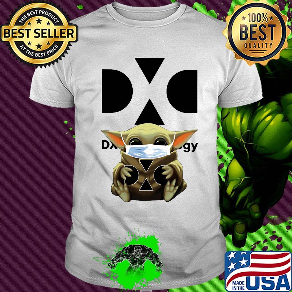 Baby Yoda mask hug DXC technology shirt