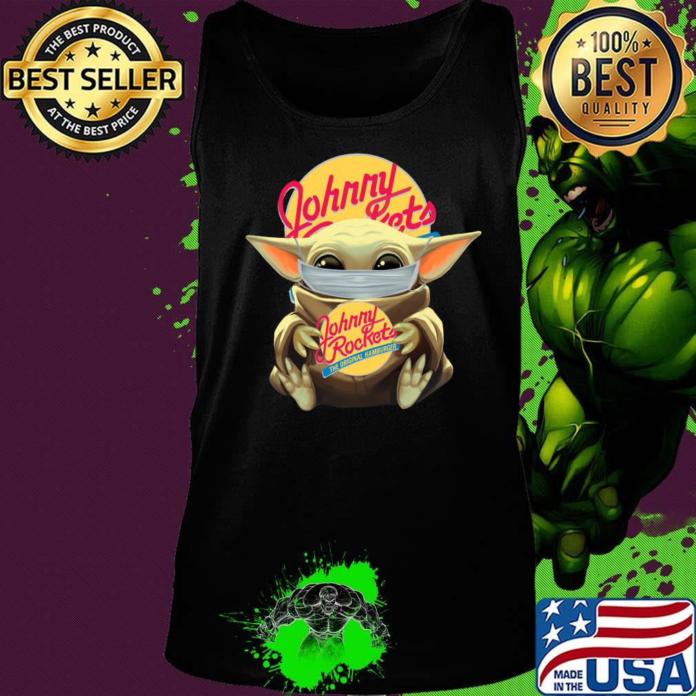 Baby Yoda mask hug Fohrry Rockets s Tank top Baby Yoda mask hug Fohrry Rockets s Tank top