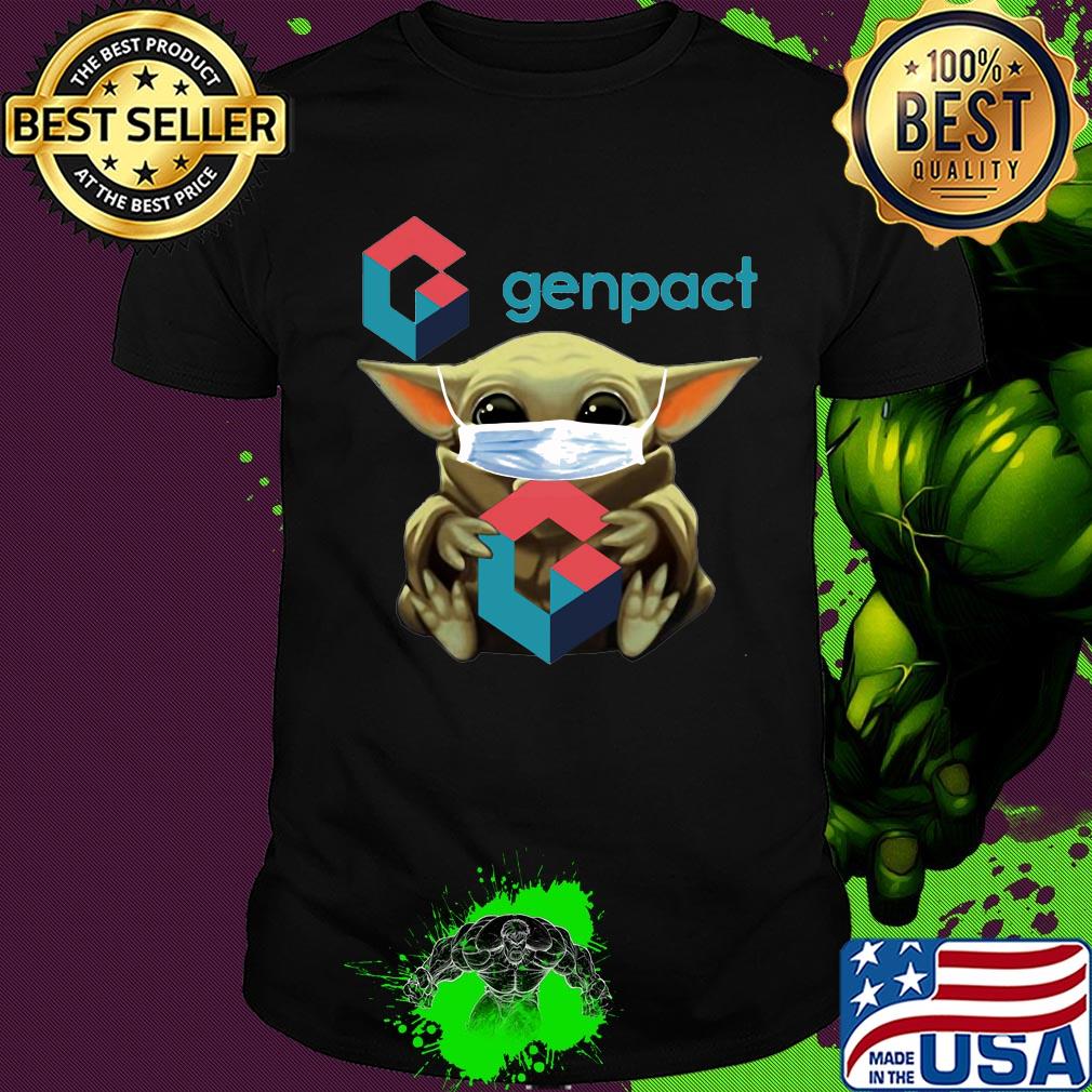 Baby Yoda mask hug Genpact shirt Baby Yoda mask hug Genpact shirt