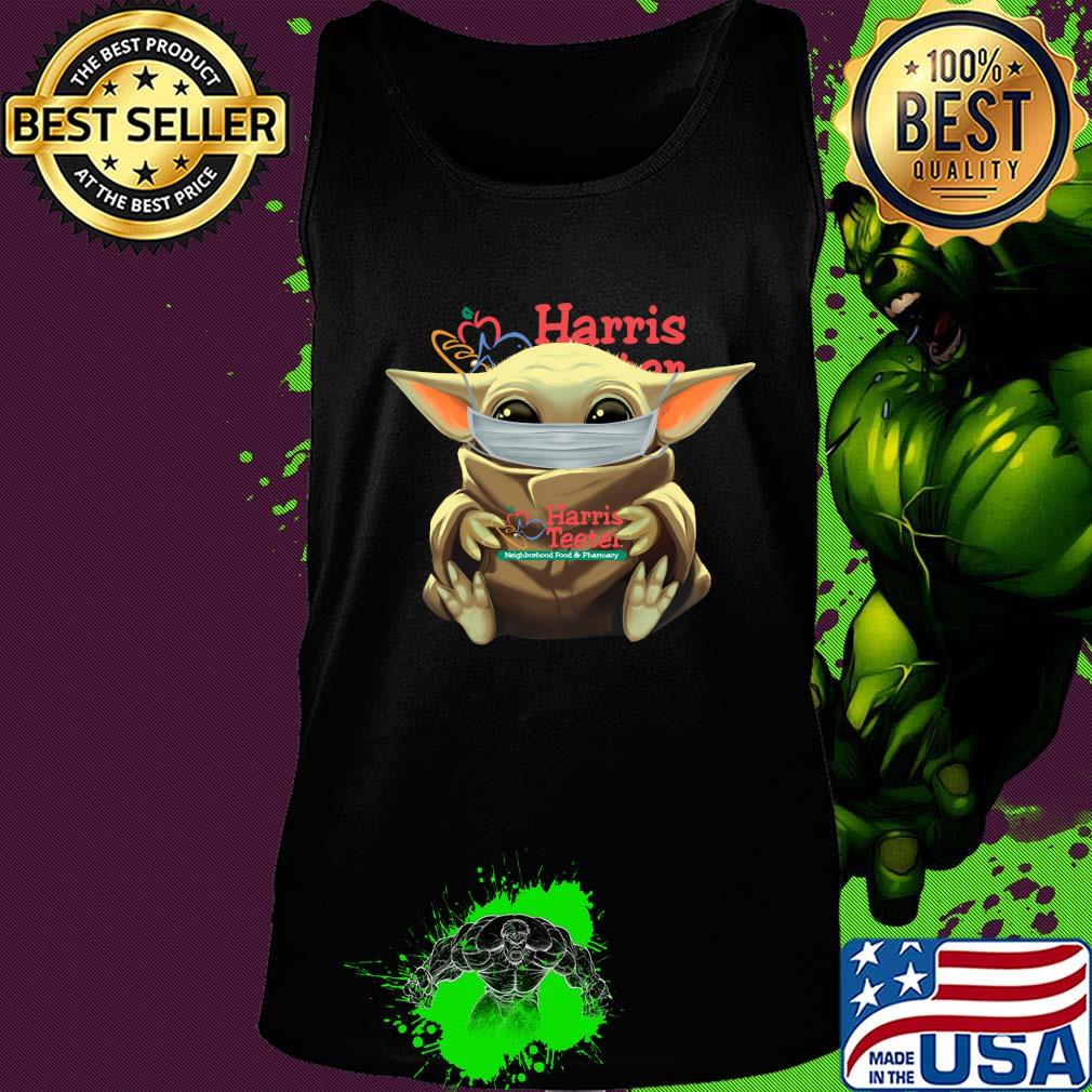 Baby Yoda mask hug Harris Teeten s Tank top Baby Yoda mask hug Harris Teeten s Tank top