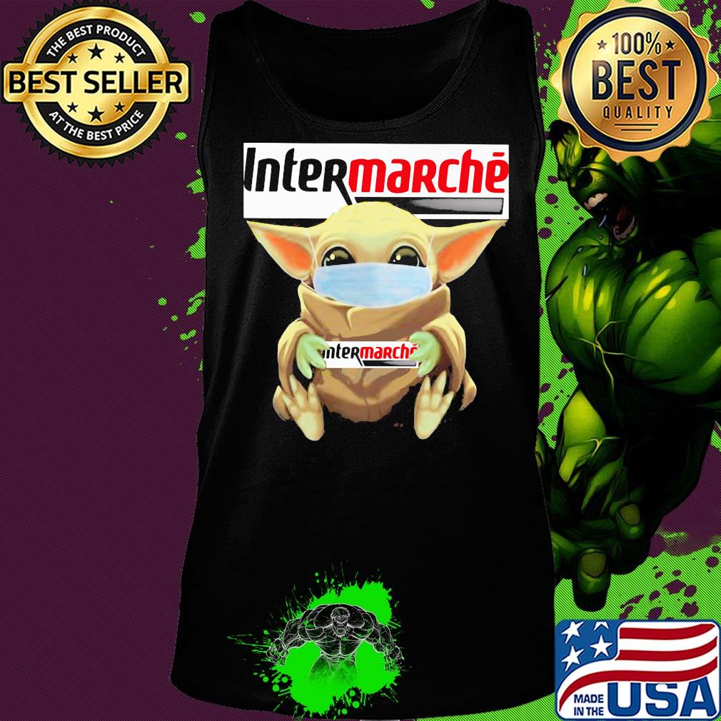 Baby Yoda mask hug Intermarche s Tank top Baby Yoda mask hug Intermarche s Tank top