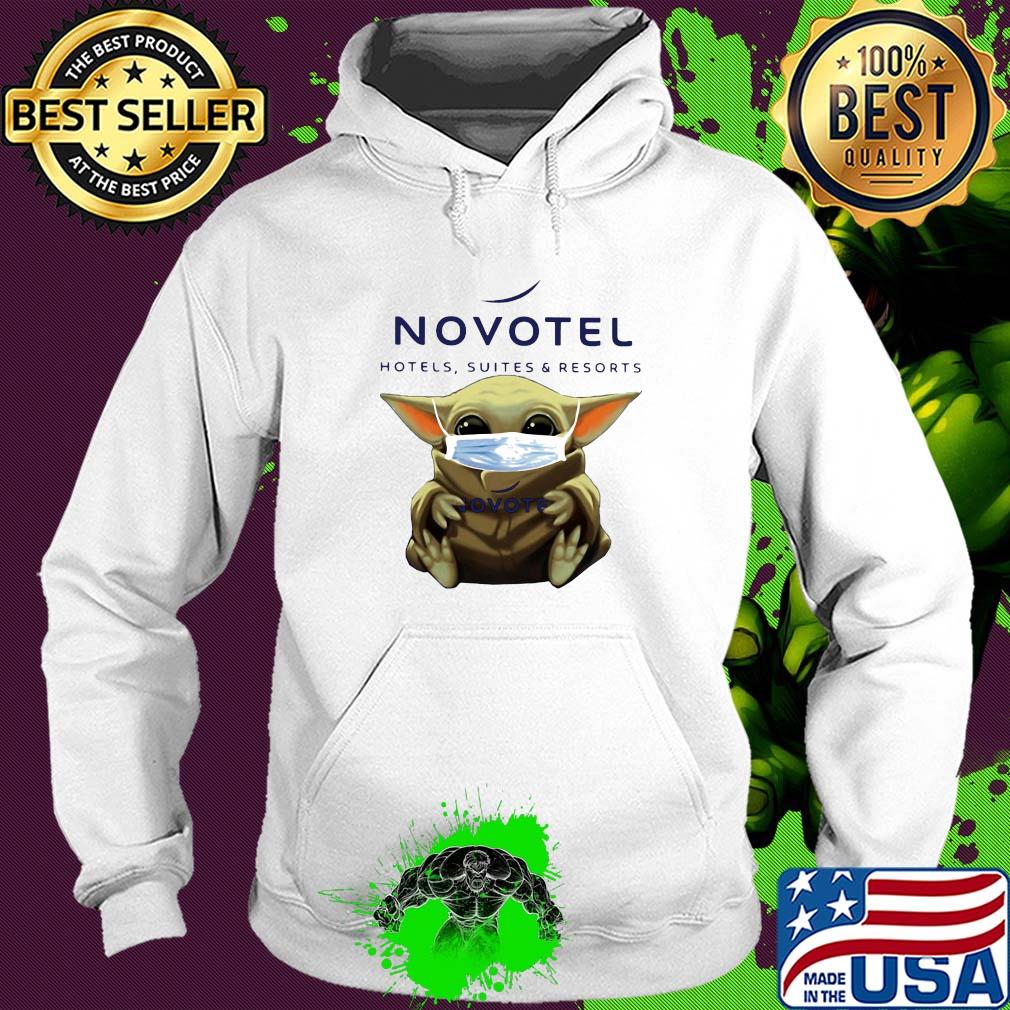 Baby Yoda mask hug Novotel Hotels Suites And resorts s Hoodie Baby Yoda mask hug Novotel Hotels Suites And resorts s Hoodie