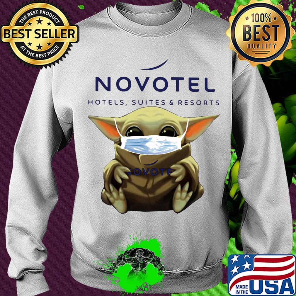 Baby Yoda mask hug Novotel Hotels Suites And resorts s Sweater Baby Yoda mask hug Novotel Hotels Suites And resorts s Sweater