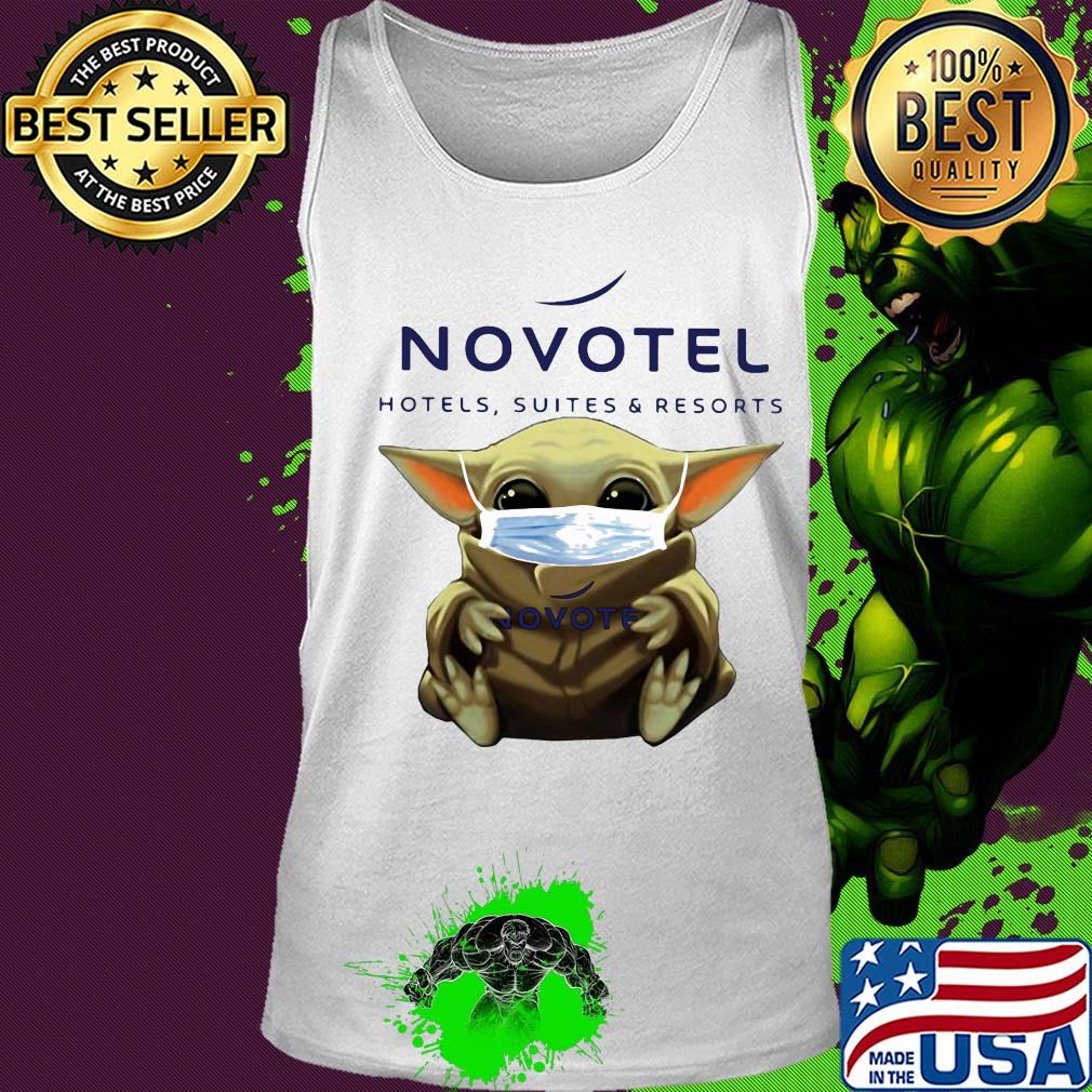 Baby Yoda mask hug Novotel Hotels Suites And resorts s Tank top Baby Yoda mask hug Novotel Hotels Suites And resorts s Tank top