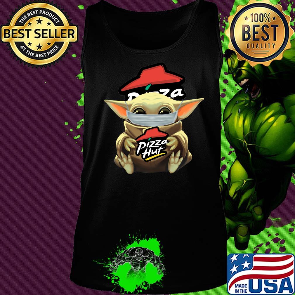Baby Yoda mask hug Pizza hut s Tank top Baby Yoda mask hug Pizza hut s Tank top