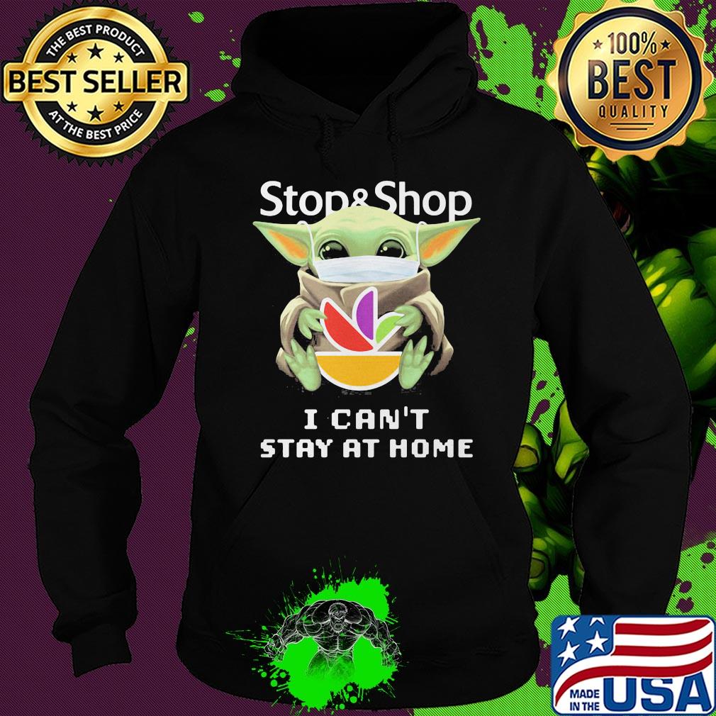 Baby Yoda mask hug Stop and Shop I can't stay at home s Hoodie Baby Yoda mask hug Stop and Shop I can't stay at home s Hoodie
