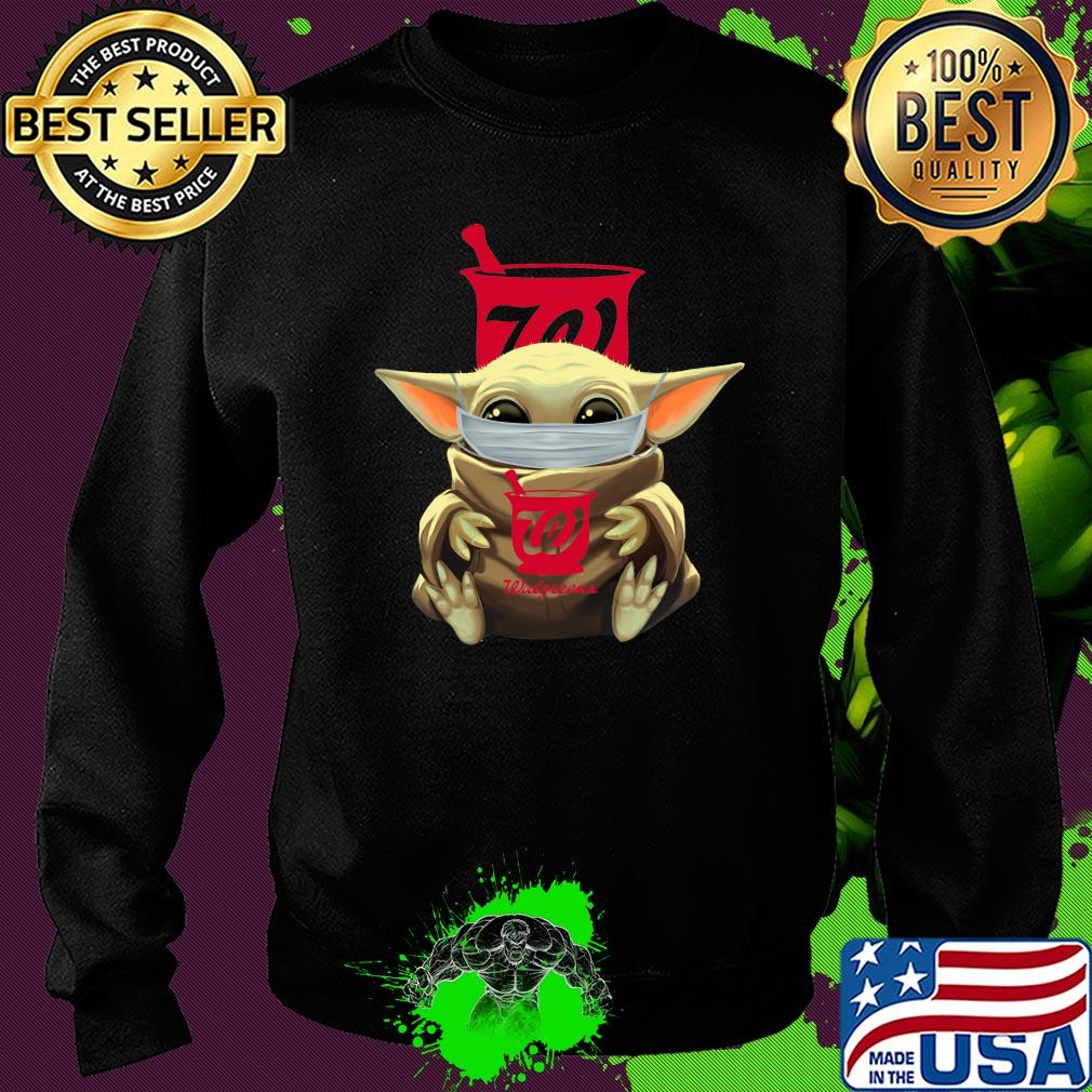 Baby Yoda mask hug Walgreens s Sweater Baby Yoda mask hug Walgreens s Sweater
