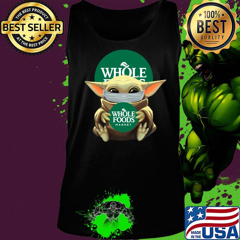Baby Yoda mask hug Whole foods market s Tank top Baby Yoda mask hug Whole foods market s Tank top