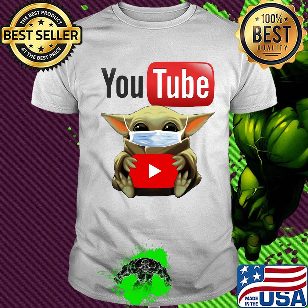 Baby yoda mask hug Youtube shirt