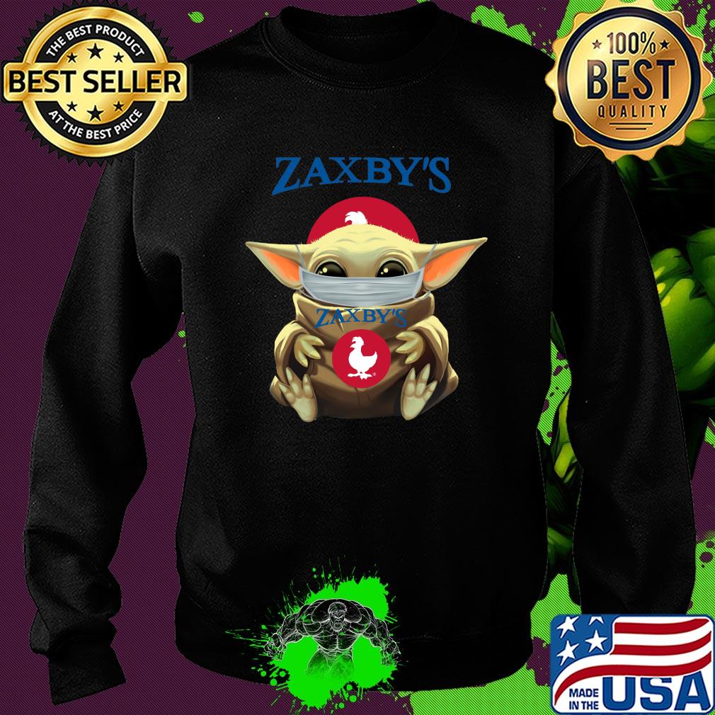 Baby Yoda mask hug Zaxby's s Sweater Baby Yoda mask hug Zaxby's s Sweater