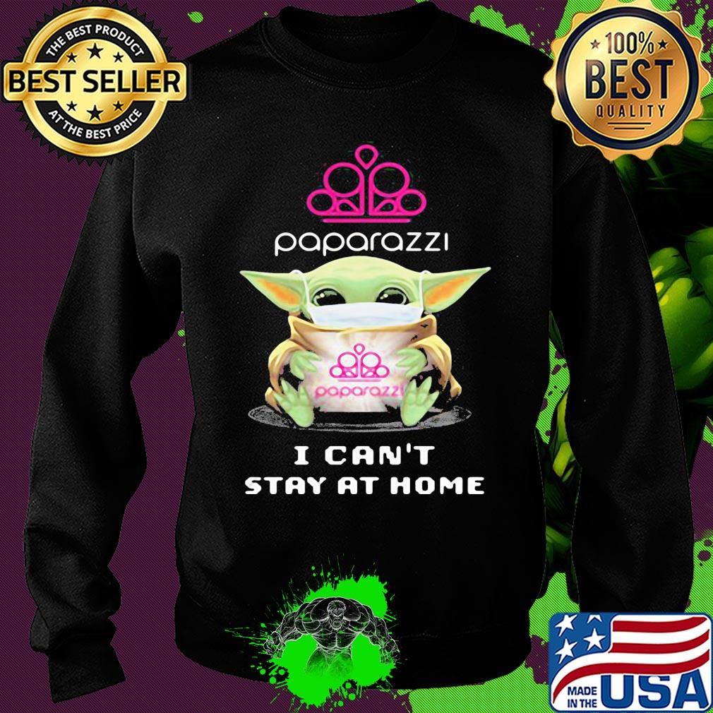 Baby Yoda mask Paparazzi I can't stay at home s Sweater Baby Yoda mask Paparazzi I can't stay at home s Sweater