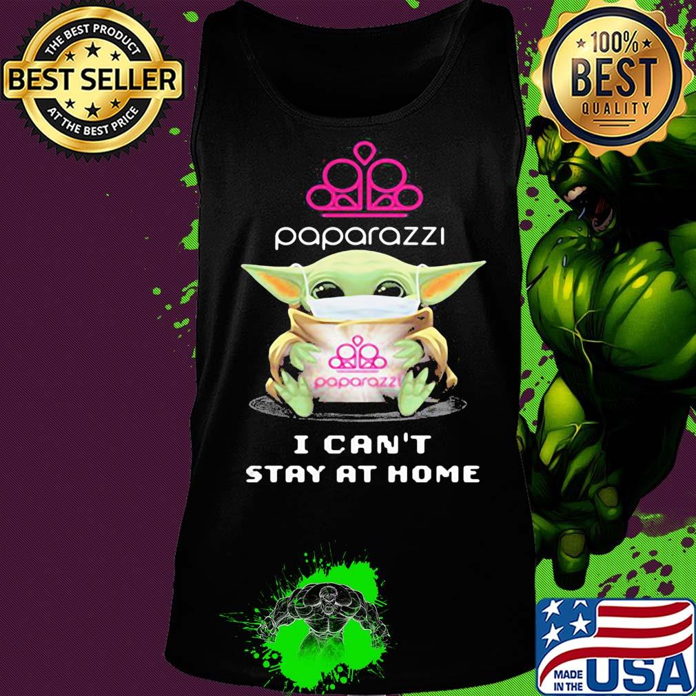 Baby Yoda mask Paparazzi I can't stay at home s Tank top Baby Yoda mask Paparazzi I can't stay at home s Tank top