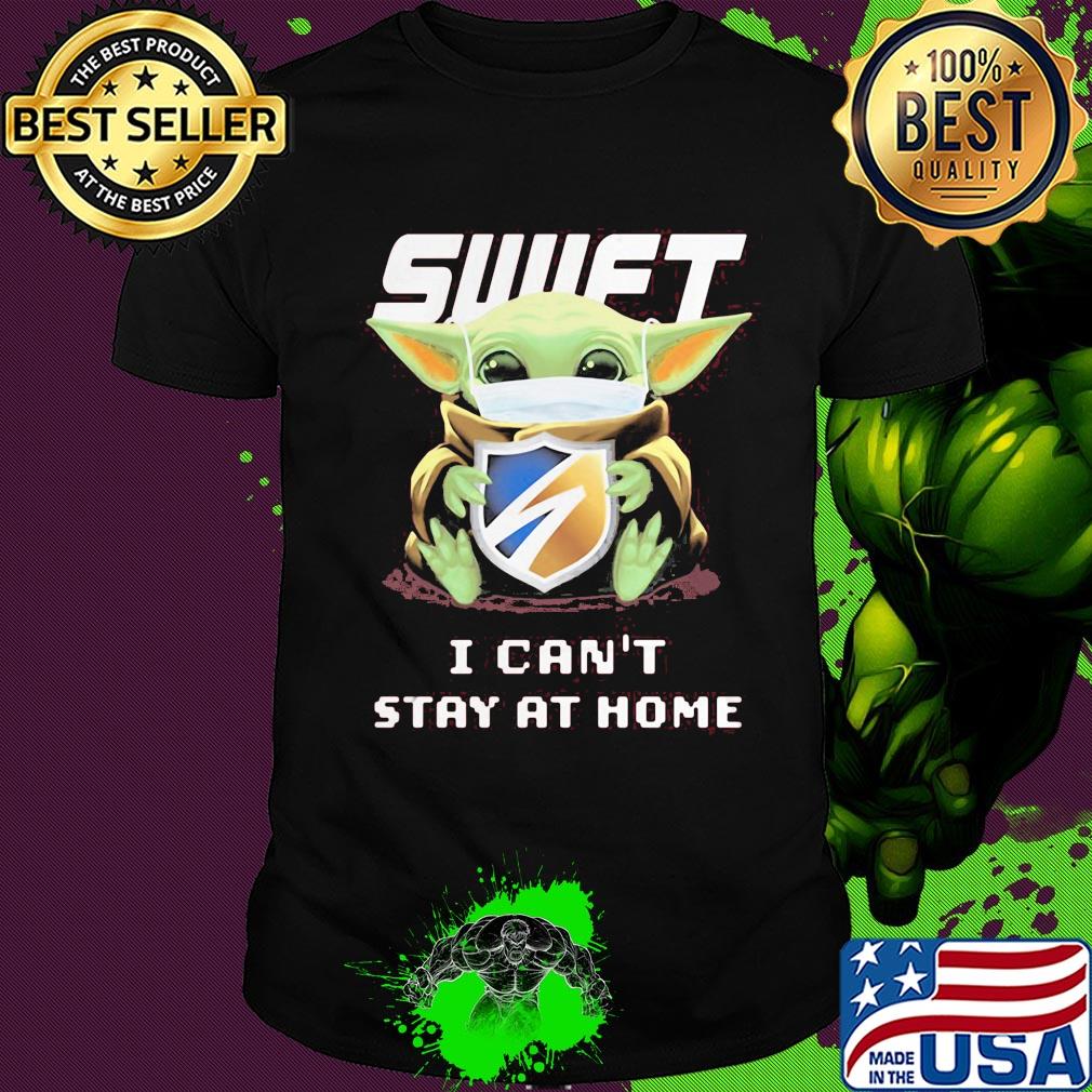 Baby Yoda mask Swift I can't stay at home shirt