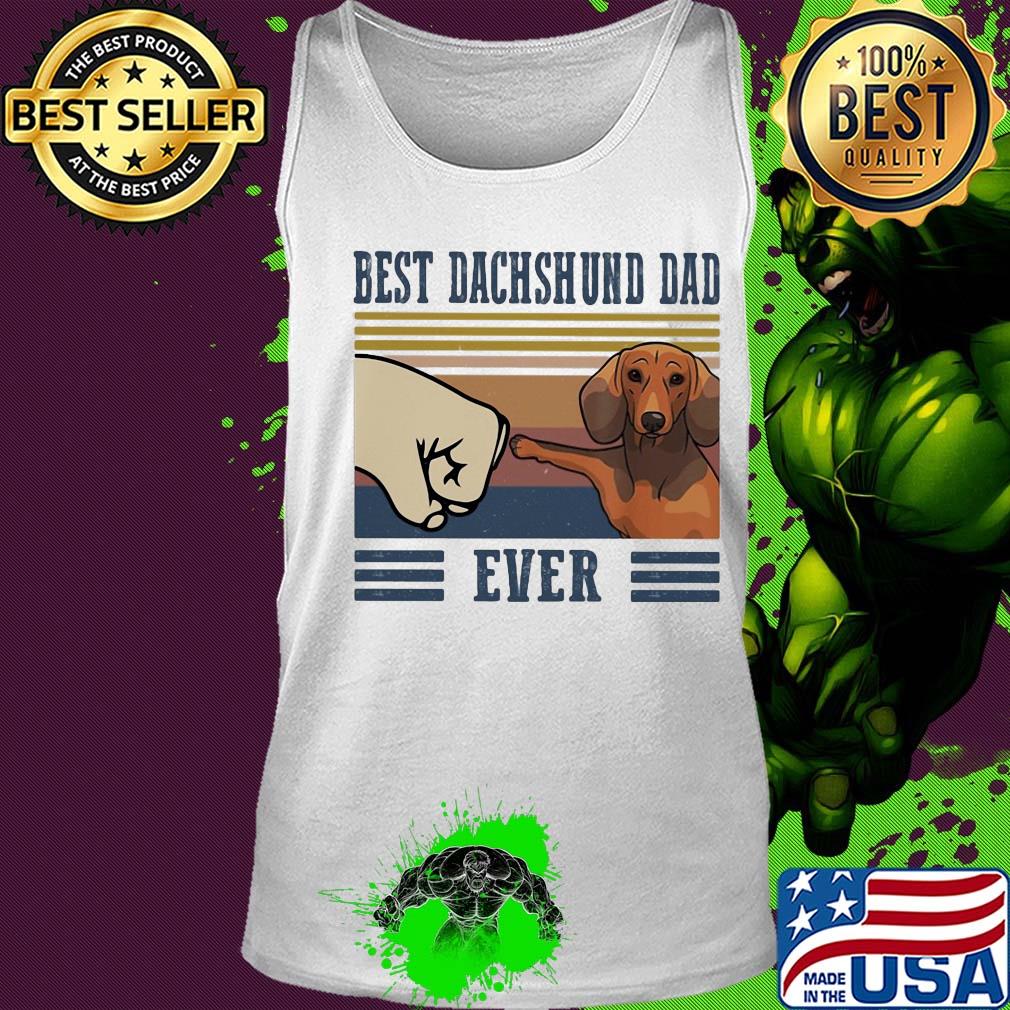 Best Dachshund dad ever vintage s Tank top Best Dachshund dad ever vintage s Tank top