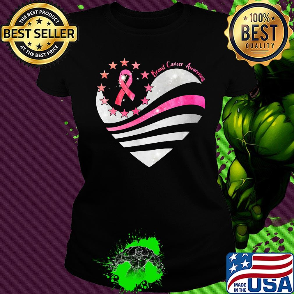 Breast cancer awareness heart s Ladies tee Breast cancer awareness heart s Ladies tee