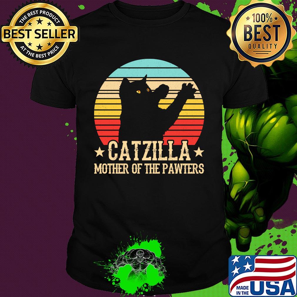 Catzilla mother of the pawters vintage shirt