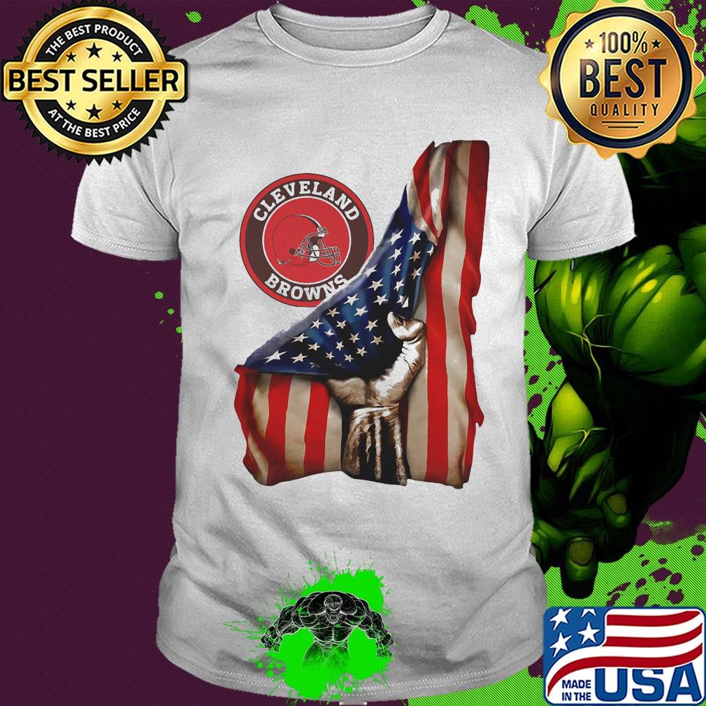 Cleveland Browns American flag shirt