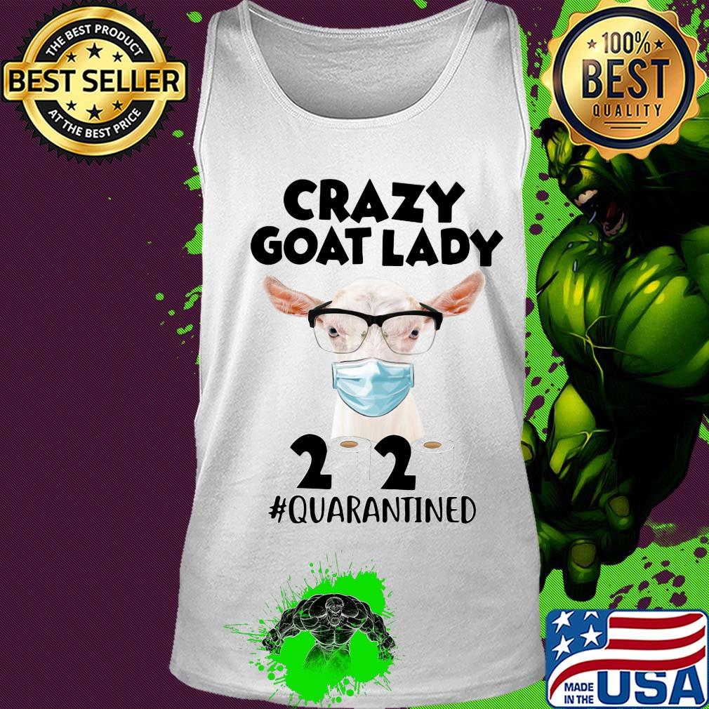 Crazy goat lady mask 2020 toilet paper quarantined s Tank top Crazy goat lady mask 2020 toilet paper quarantined s Tank top