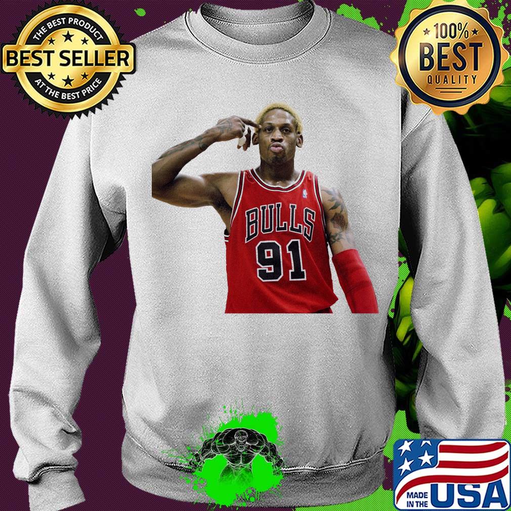 Dennis Rodman Bulls 91 s Sweater Dennis Rodman Bulls 91 s Sweater