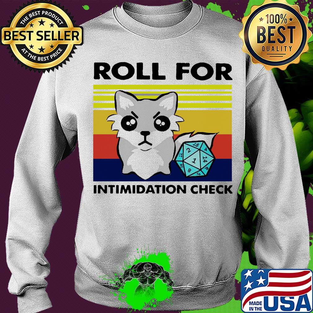 Fox roll for intimidation check vintage s Sweater Fox roll for intimidation check vintage s Sweater