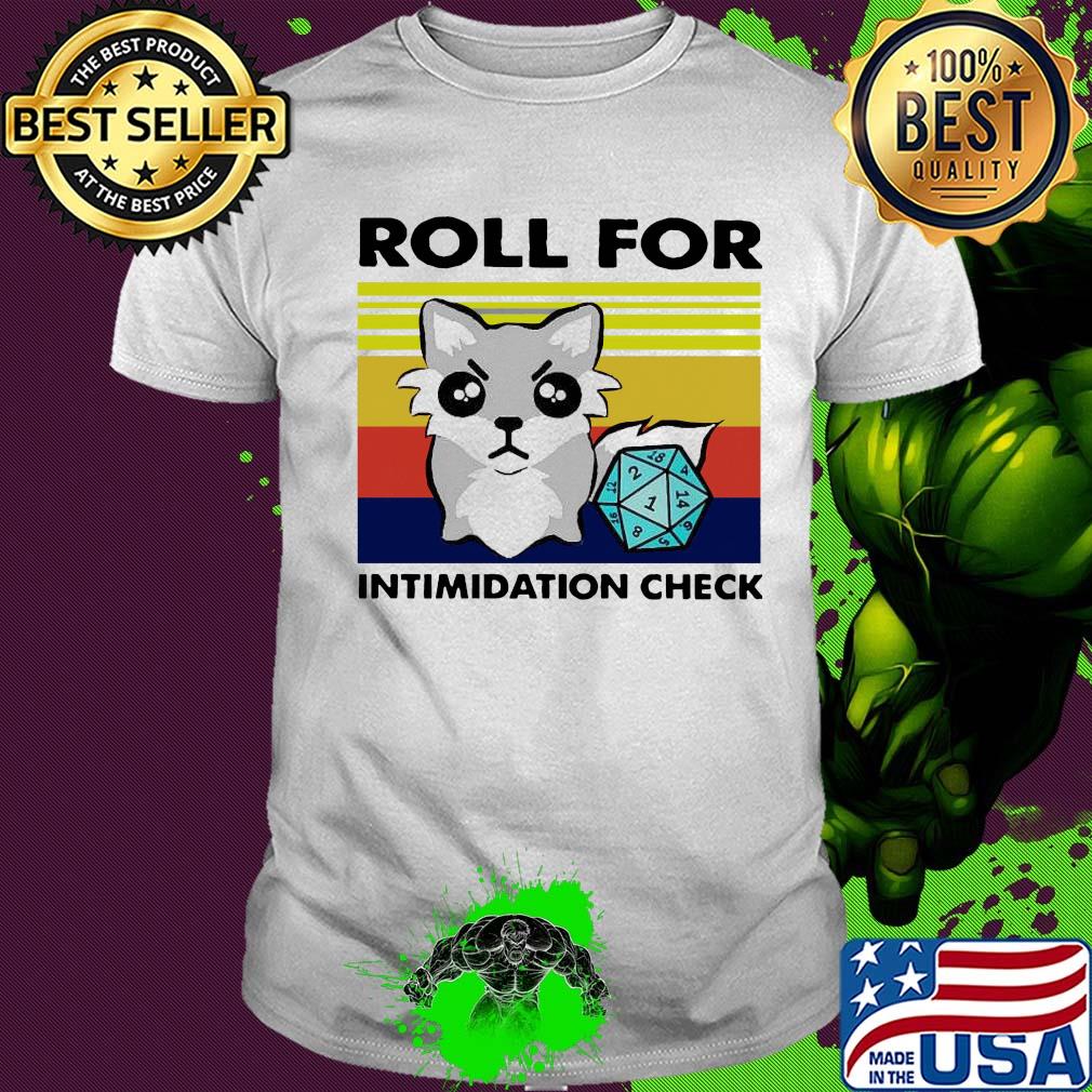 Fox roll for intimidation check vintage shirt