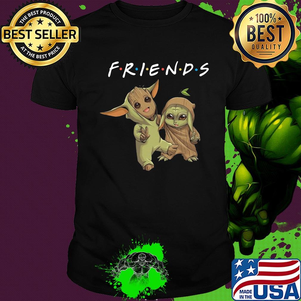 Friends baby groot and baby yoda shirt