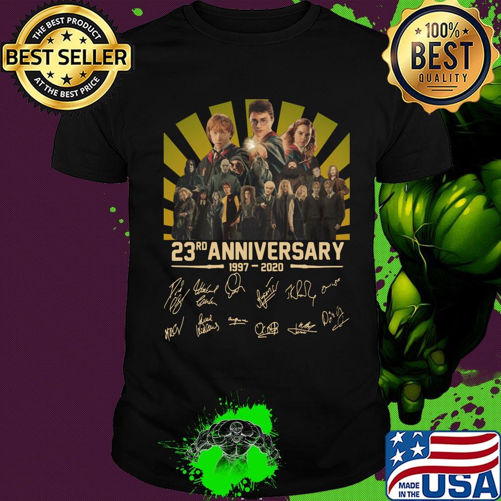Harry Potter and the Philosopher's Stone 23rd anniversary 1997-2020 signatures shirt