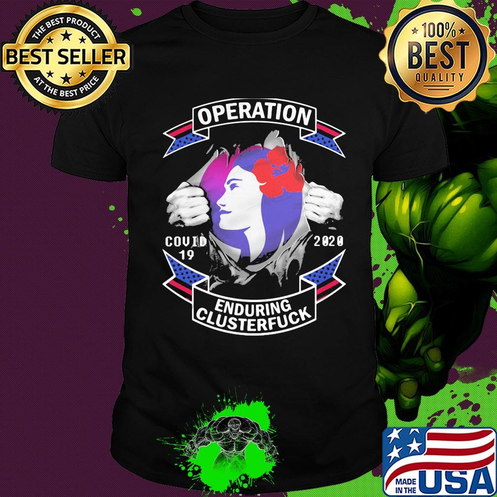 Hawaiian airlines operation covid-19 2020 enduring clusterfuck hands shirt