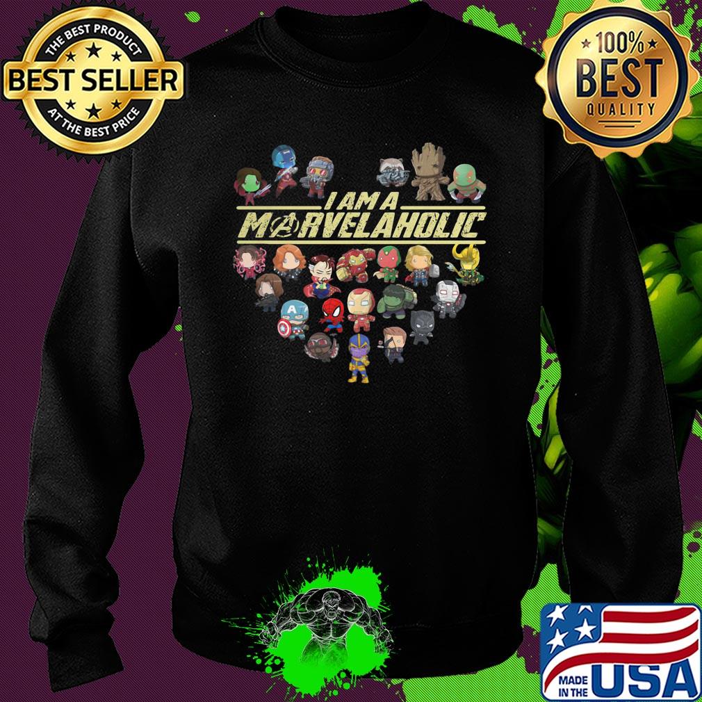 I am a Marvelaholic heart s Sweater I am a Marvelaholic heart s Sweater