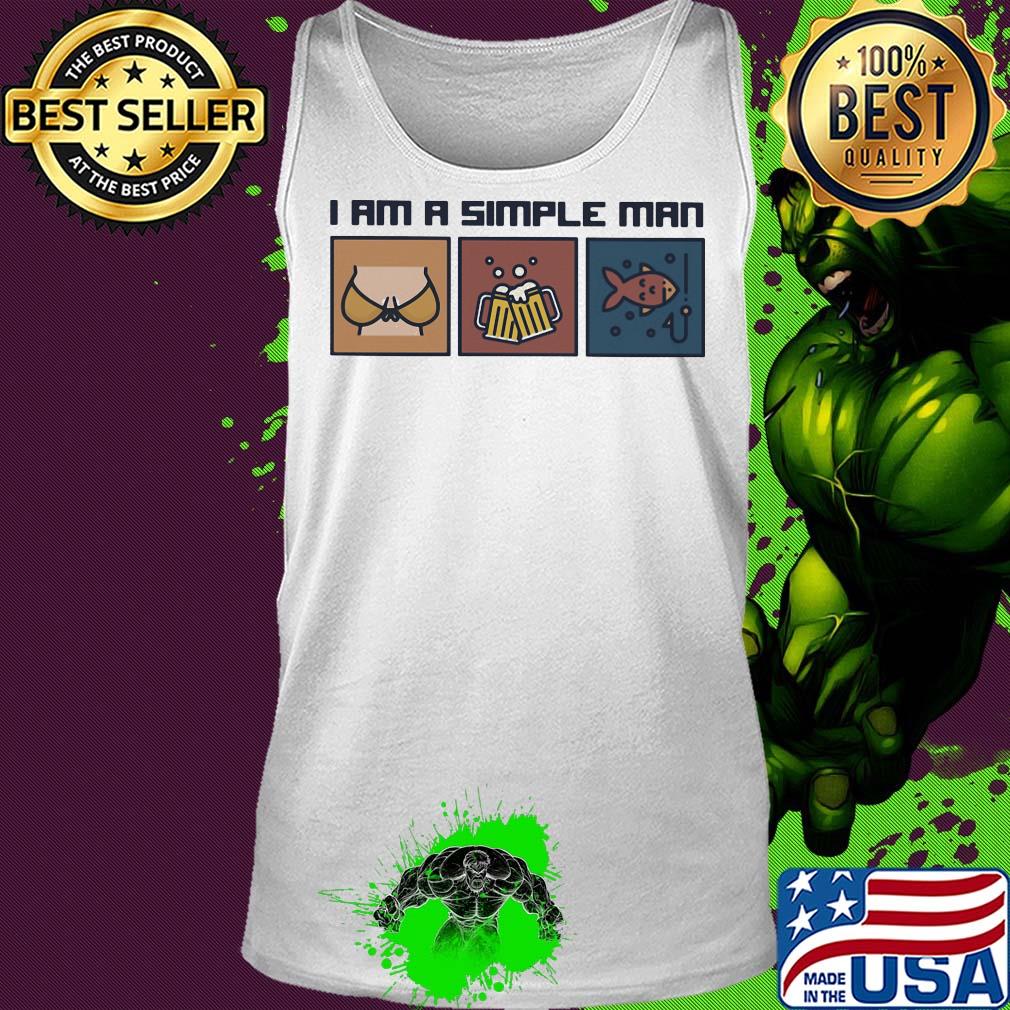 I am a simple man beer fishing s Tank top I am a simple man beer fishing s Tank top