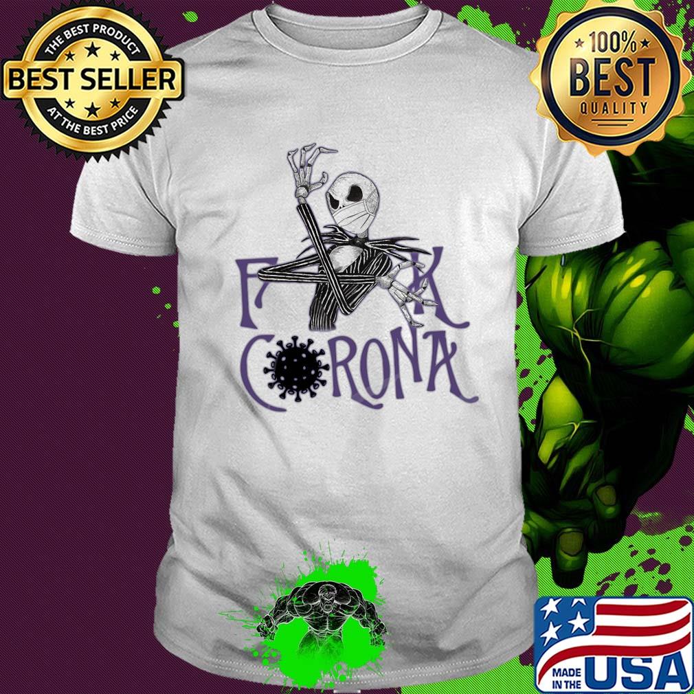 Jack skellington fuck coronavirus mask shirt