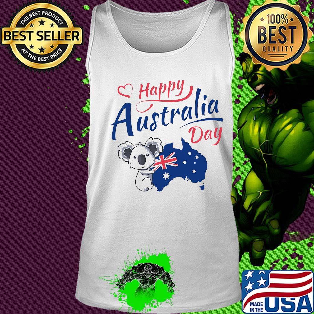 Koala happy australia day australian flag s Tank top Koala happy australia day australian flag s Tank top