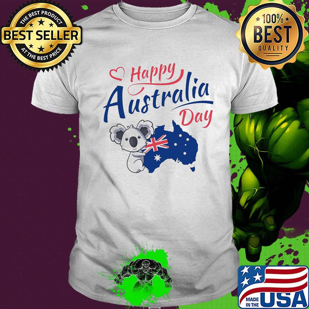 Koala happy australia day australian flag shirt Koala happy australia day australian flag shirt