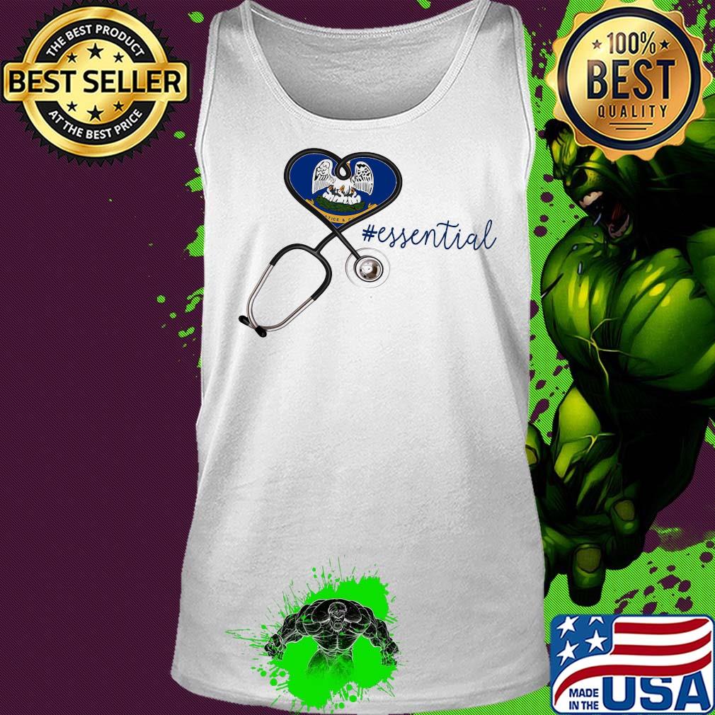 Louisiana state flag stethoscope essential heart s Tank top Louisiana state flag stethoscope essential heart s Tank top